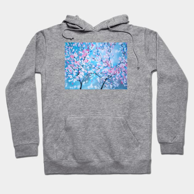 Blue and Pink 1 Hoodie by SheerJoy